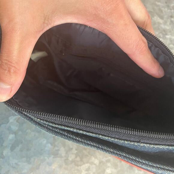 Vintage Mudd Denim Y2K Mini Shoulder Bag Purse Embroidered Handprint Jean 2000s - Picture 10 of 14